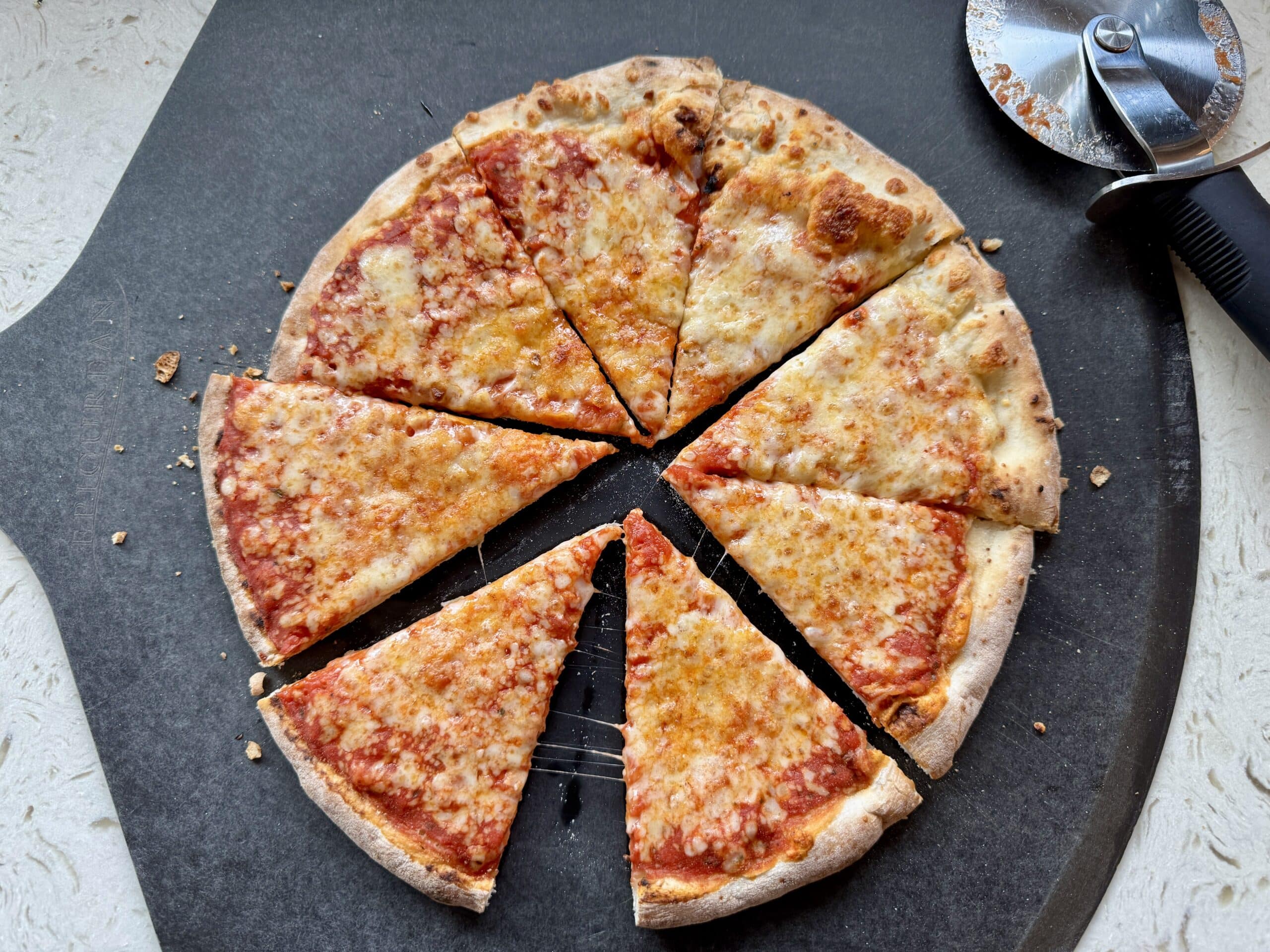 Trader Joe's Organic 3 Cheese pizza baked