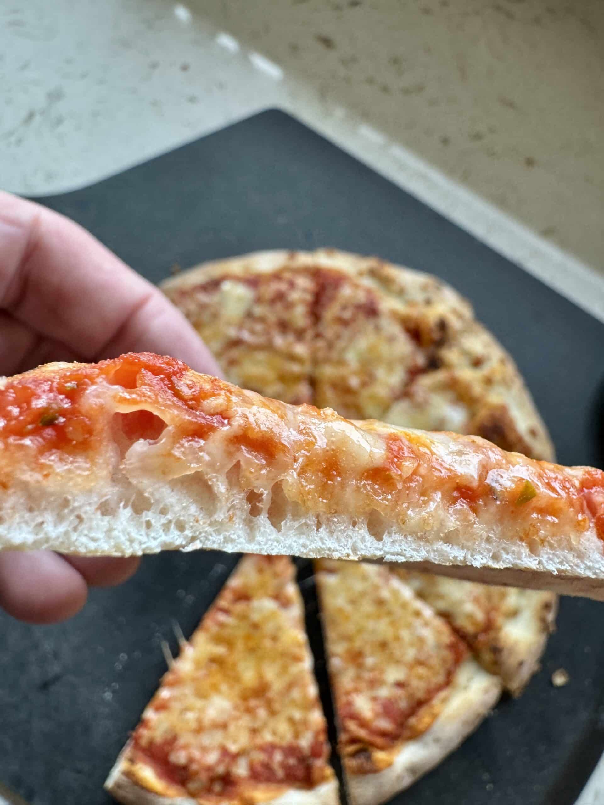 Trader Joe's Organic 3 Cheese pizza baked crust