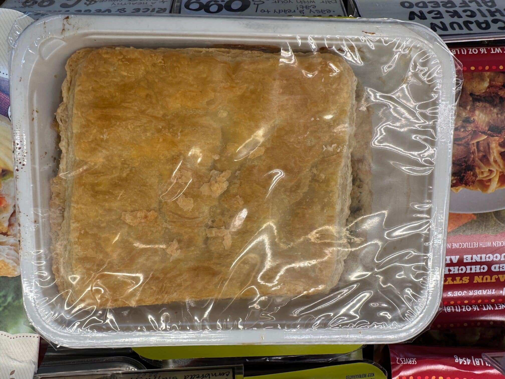 Trader Joe's Turkey Pot Pie before baking