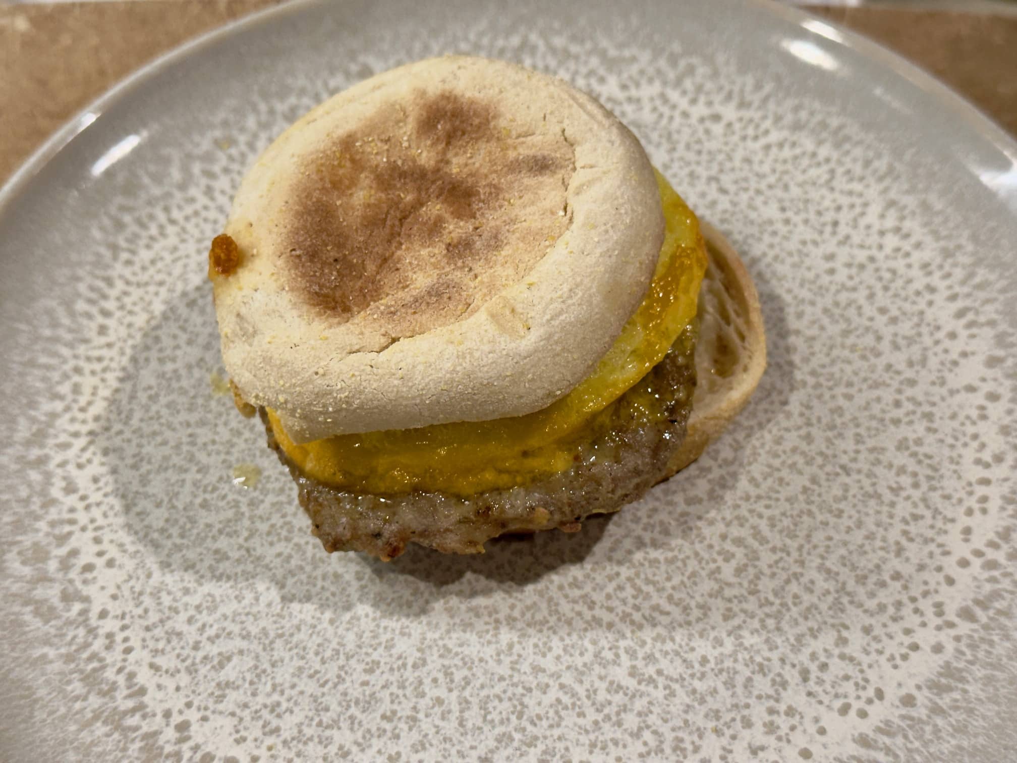 Trader Joe's Breakfast Sandwich after Air Fryer method
