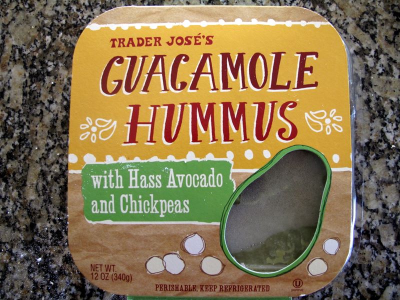 Trader José's Guacamole Hummus with Hass avocado and chickpeas, 12 oz container