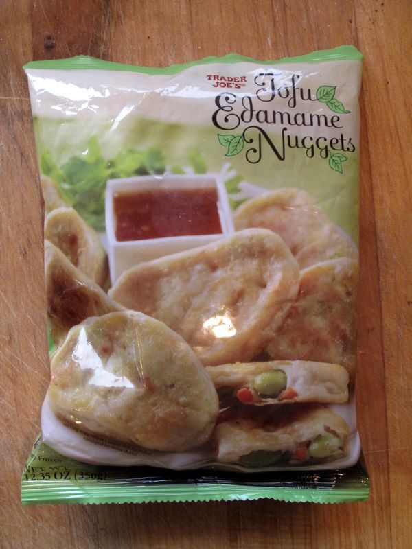 Bag of Trader Joe's frozen Tofu Edamame Nuggets