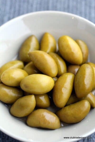 Bowl of Trader Jacques' Lucques Olives