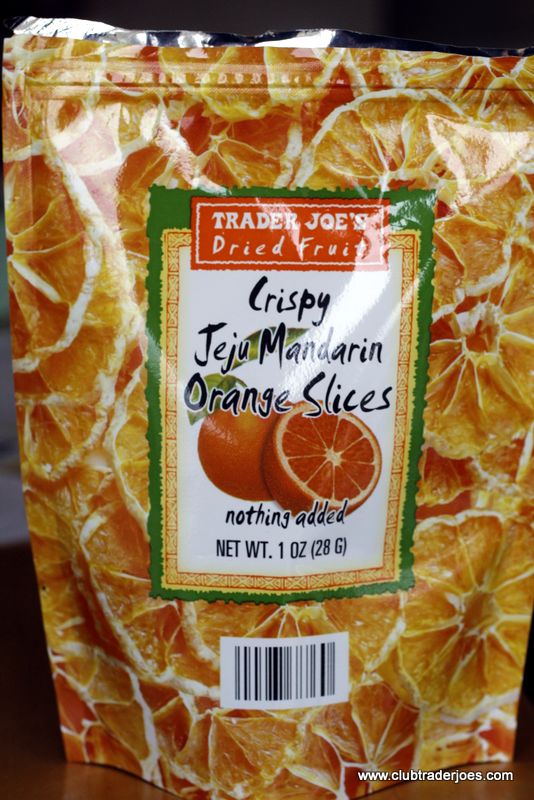 Bag of Trader Joe's Crispy Jeju Mandarin Orange Slices dried fruit