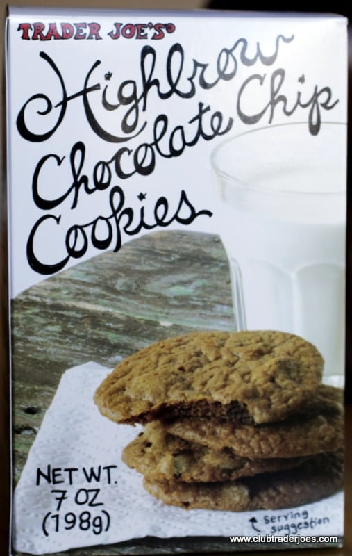 Box of Trader Joe's Highbrow Chocolate Chip Cookies