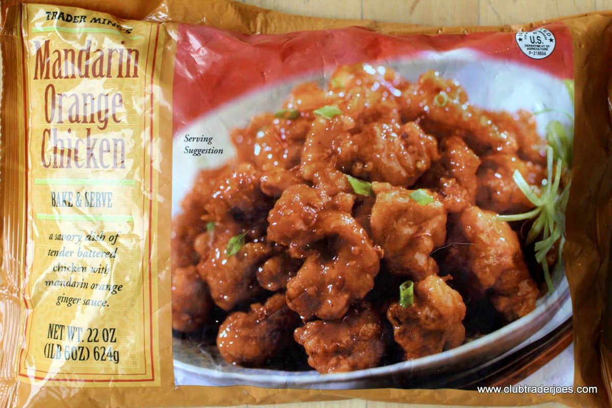 Bag of Trader Ming's Mandarin Orange Chicken, frozen