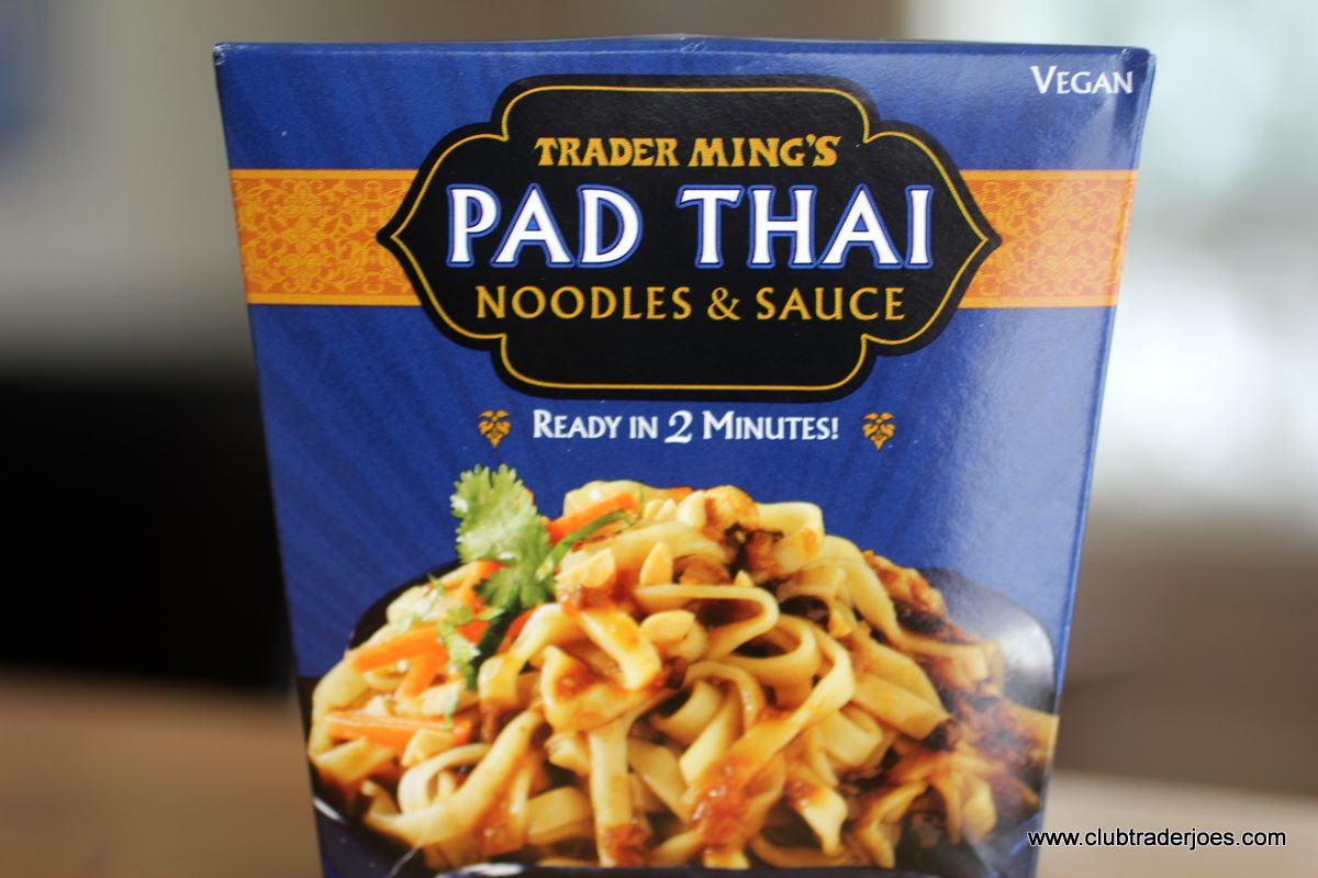 Box of Trader Ming's Pad Thai Noodles & Sauce, vegan, ready in 2 minutes
